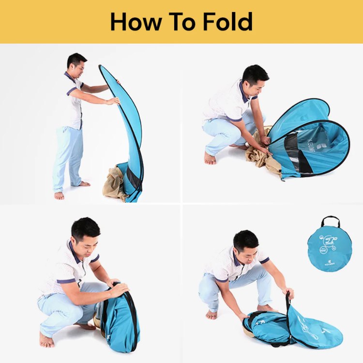 4-Person Beach Pop-Up Tent for Family Camping, Outdoor Events & Quick Setup