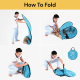 4-Person Beach Pop-Up Tent for Family Camping, Outdoor Events & Quick Setup