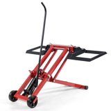 500 LBS Hydraulic Lawn Mower Lift Jack for Riding Tractors, Adjustable Heavy Duty Zero Turn Riding Mower Lift for Maintenance