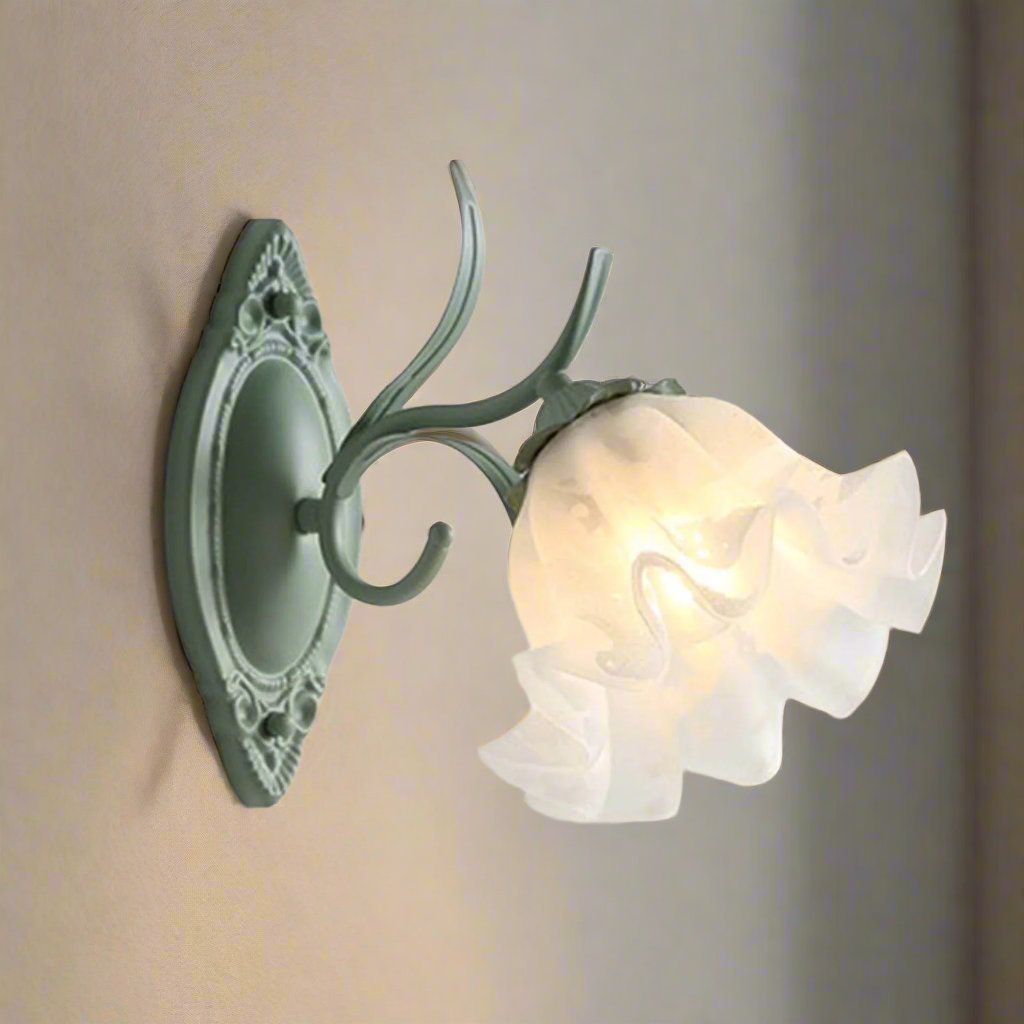 LED Lily of the Valley Flower Wall Lamp - Decorative Floral Light Fixture for Living Room & Bedroom Decor