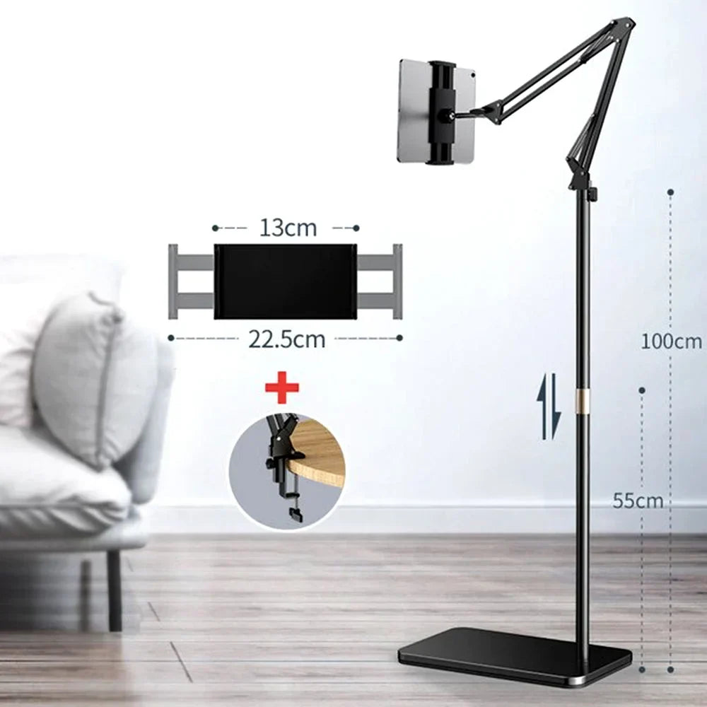 360 Degree Flexible Foldable Adjustable iPad Tablet Floor Stand Holder