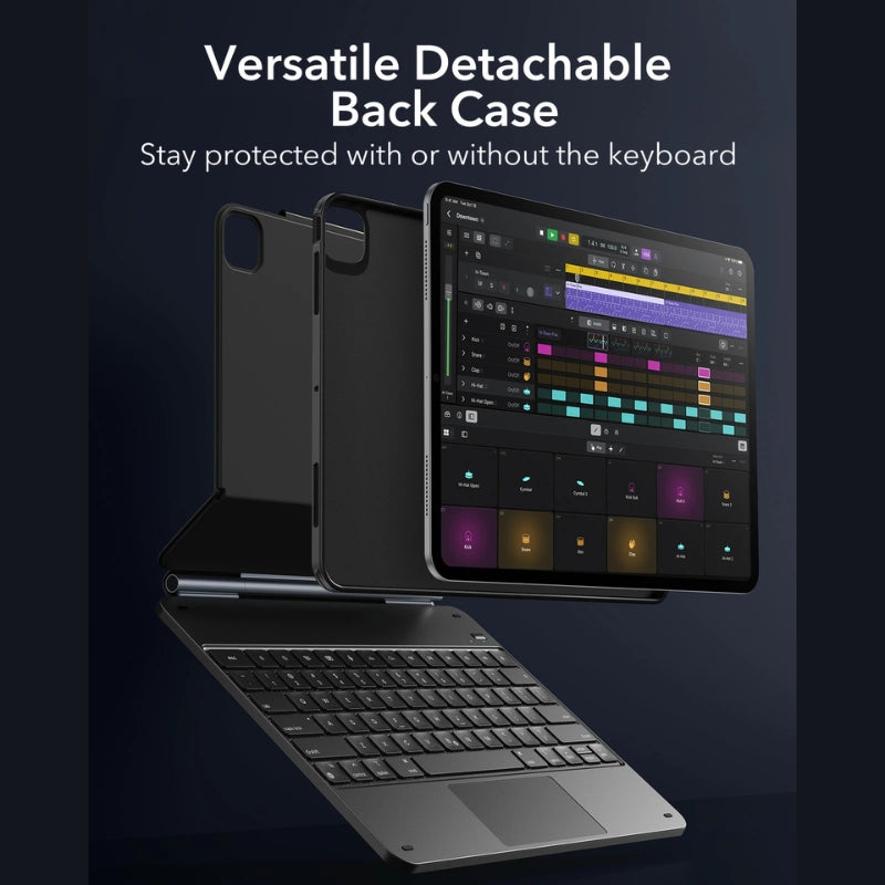 360 Magnetic Keyboard Case For iPad