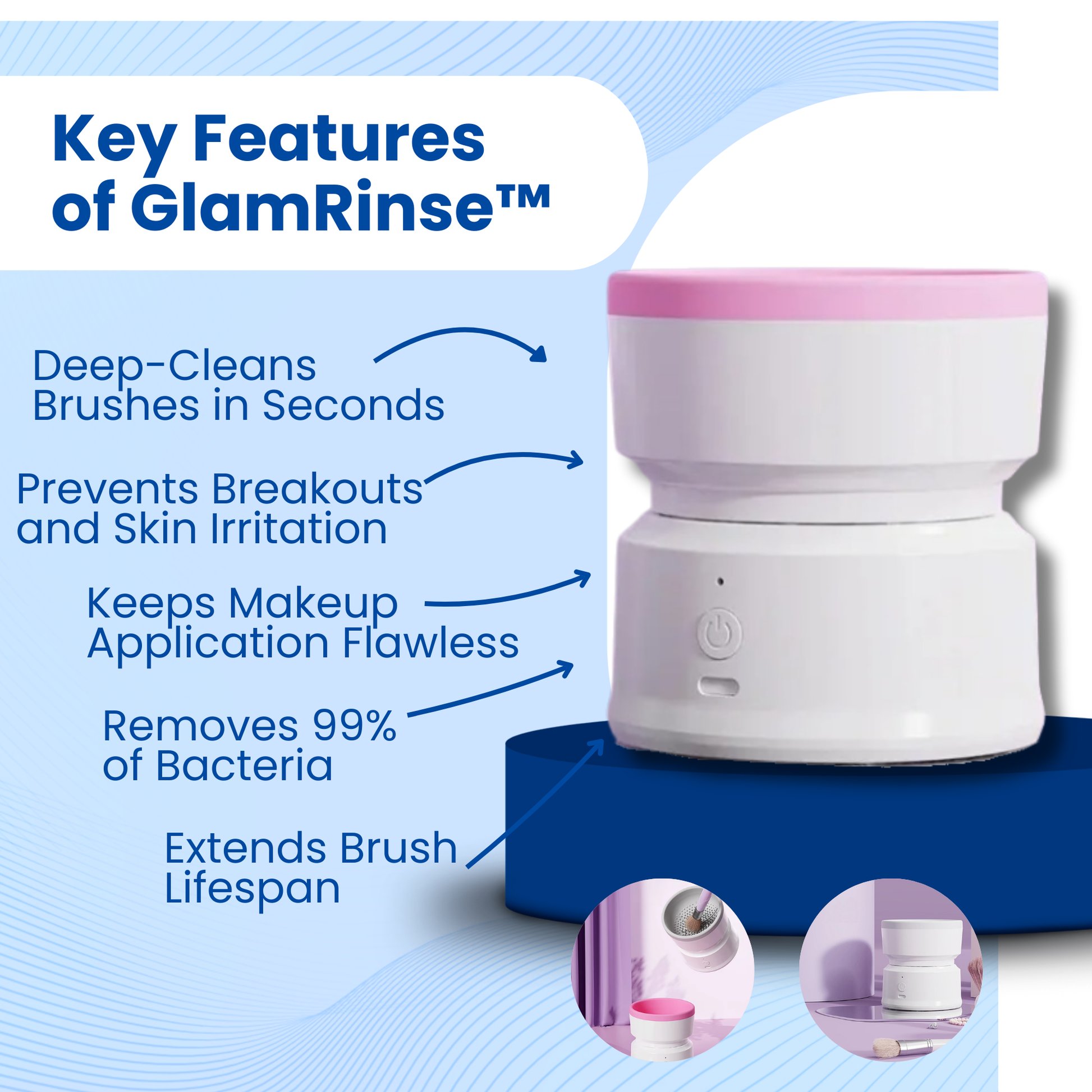 GlamRinse - Makeup Brush Cleaner