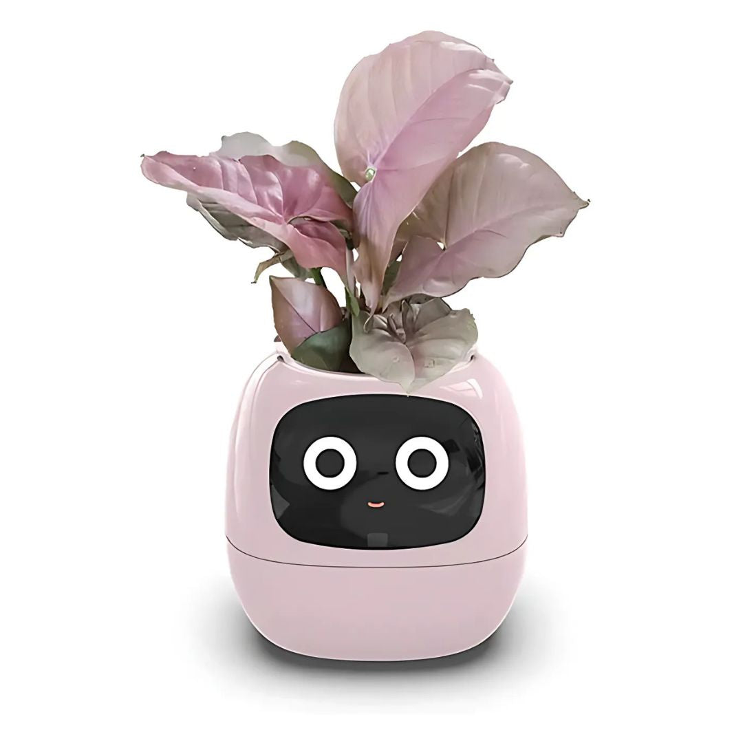 AI Smart Plant Pot | Self-Watering, Interactive with 70+ Expressions & Compatible with Smart Home Systems for Indoor & Outdoor Use