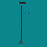 Folding Cane - Lightweight Telescopic Walking Stick for Seniors & Travelers - Collapsible Mobility Aid for Easy Transport