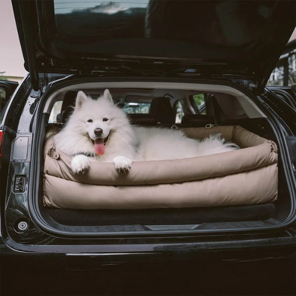 Large Deluxe Car Dog Bed | Back Seat Extender & Car Seat Protection