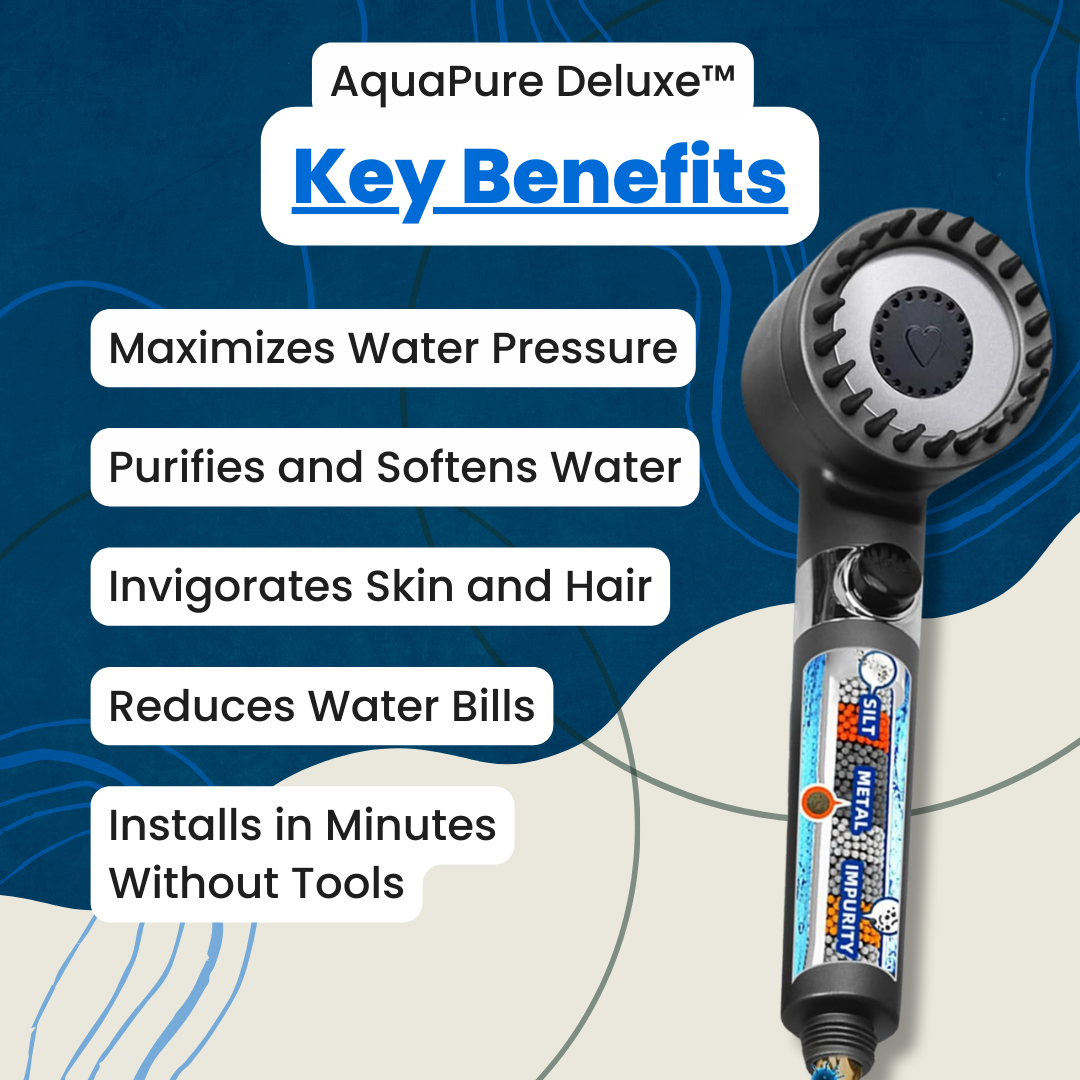 AquaPure Deluxe 3-in-1 Shower Head