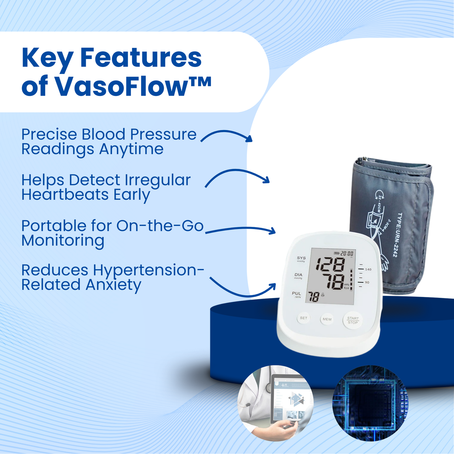 VasoFlow Blood Pressure Monitor