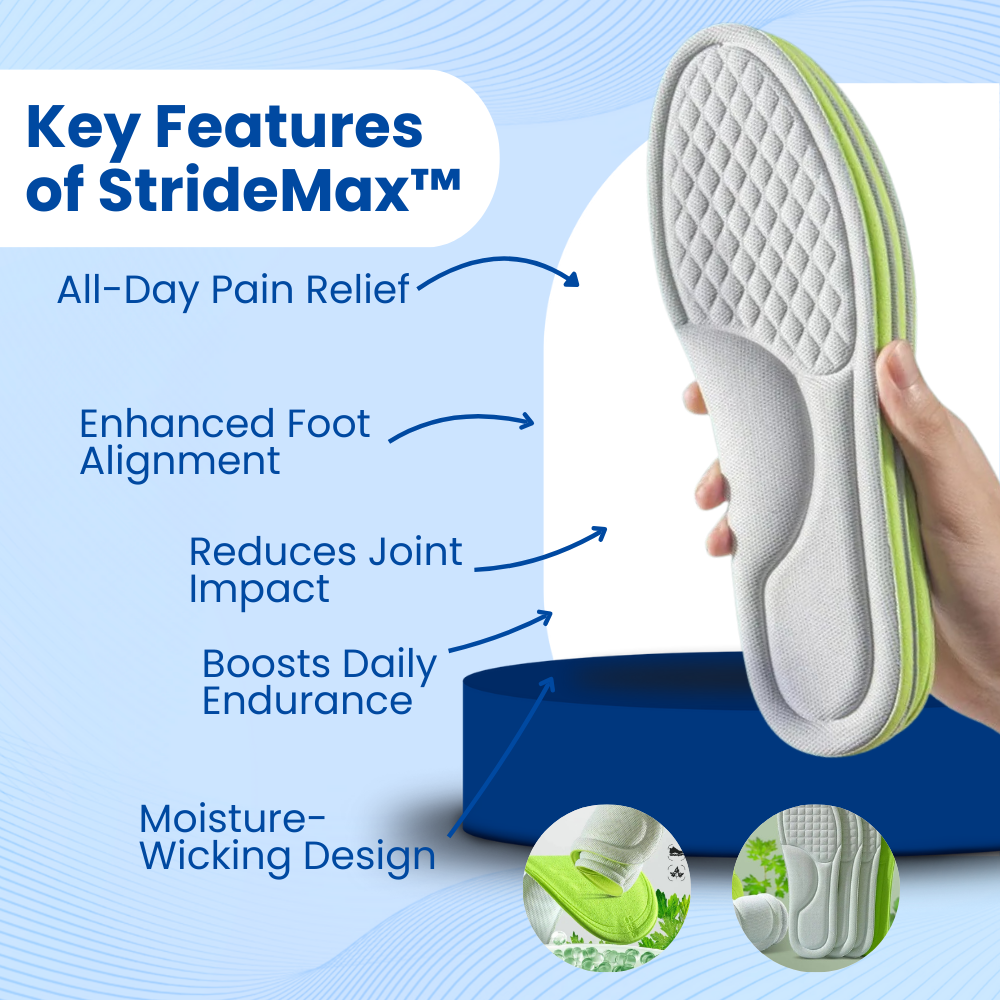 StrideMax - Plantar Fasciitis Insoles