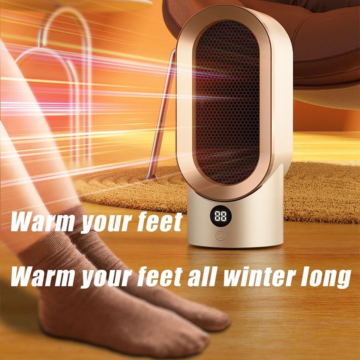 Energy-Efficient Space Heater for Small Rooms – Keep Warm This Winter with Quiet Operation