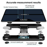 Premium Black Digital Bathroom Scale - Advanced Body Measurement & Weight Tracking