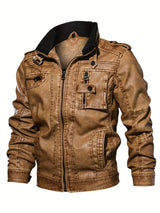 Men’s Vintage Pilot Jacket – Retro Motorcycle Style, Lightweight Casual Outerwear