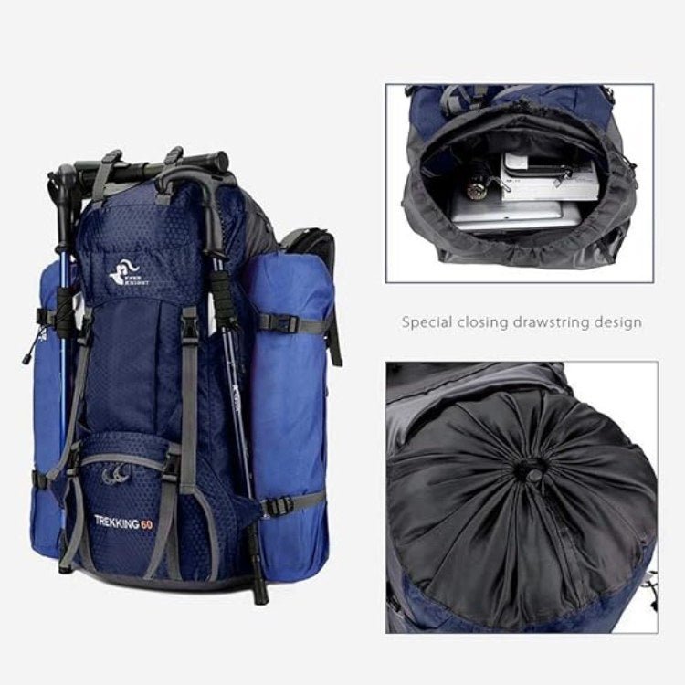 60L Waterproof Hiking Backpack | Lightweight, Ergonomic Design & Smart Storage for Day Hikes and Expeditions