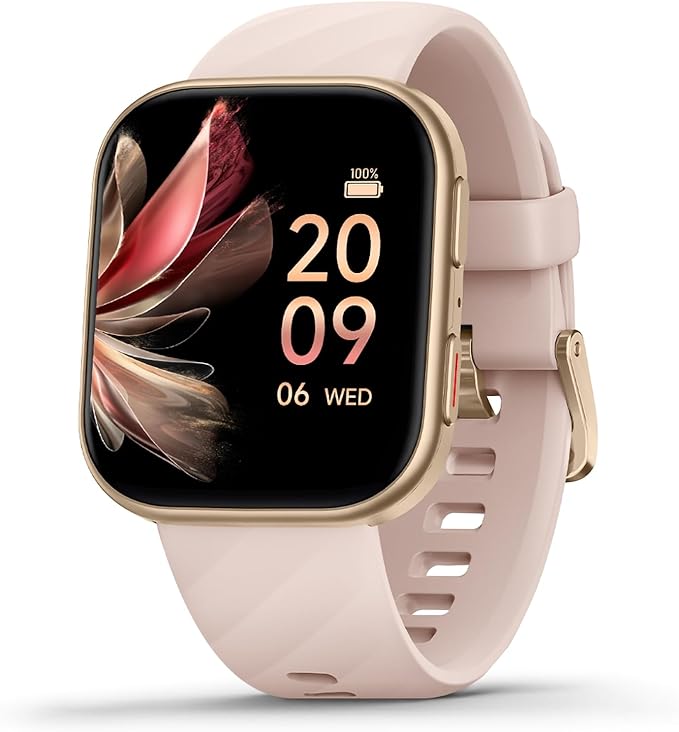 FITVII HM57 Health & Fitness Tracker (Answer/Make Calls), Smart Watch with HR+BP+SPO2 Monitor