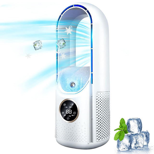 Bladeless Portable Air Conditioner | Ultra-Quiet, Ergonomic Design & Ideal for Home and Office Use