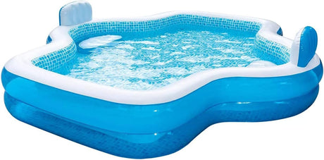 Elegant Family Pool, 10ft with 2 Inflatable Seats and Backrests