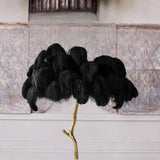 LED Ostrich Feather Floor Lamp - Adjustable Height with Soft Lighting for Living Room & Bedroom Decor