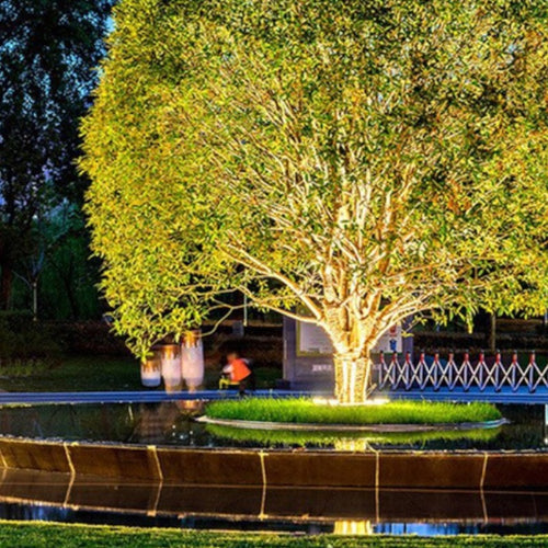 LED Outdoor Spotlight for Trees - Adjustable Waterproof Landscape Lighting for Garden, Yard, and Pathway Illumination