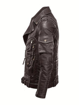 Men’s Multi-Color Biker Jacket – Stylish Motorcycle Outerwear