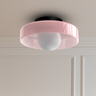 Modern Round LED Ceiling Light Fixture - Energy-Efficient Lighting for Living Room & Kitchen Spaces
