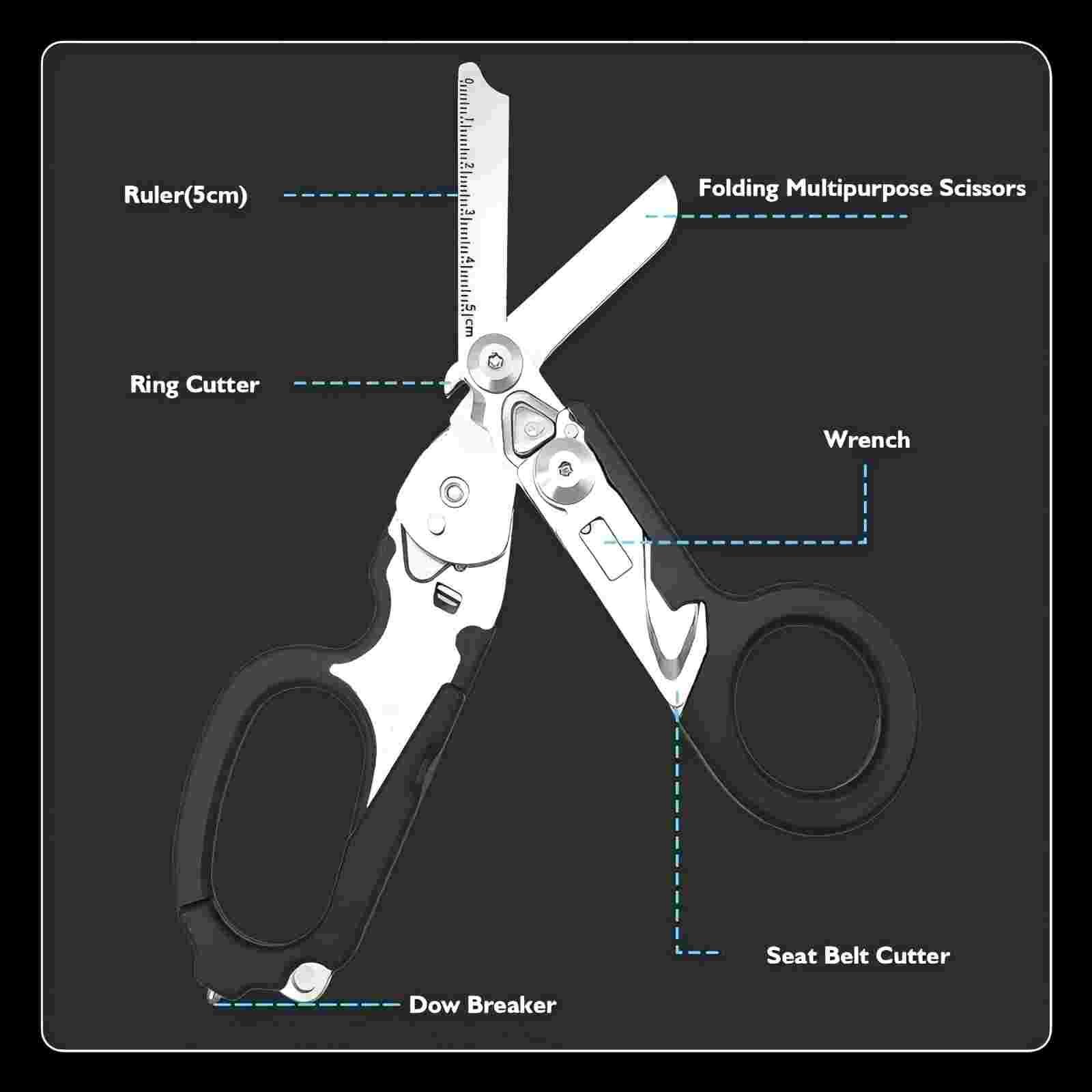 TrailBlazer Heavy-Duty EDC Emergency Tactical Shears