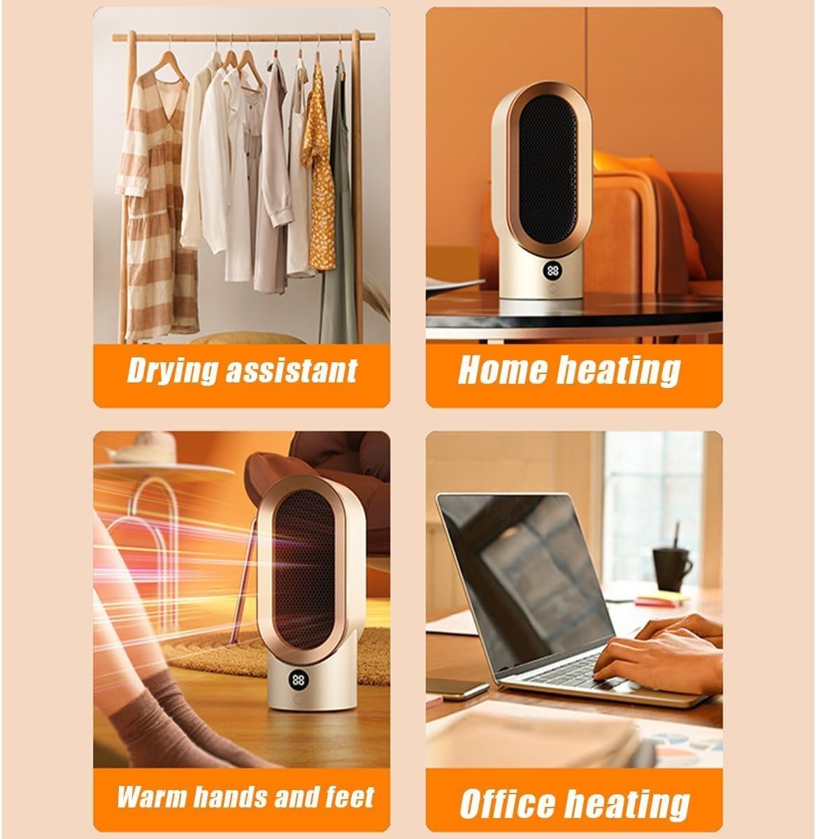 Energy-Efficient Space Heater for Small Rooms – Keep Warm This Winter with Quiet Operation