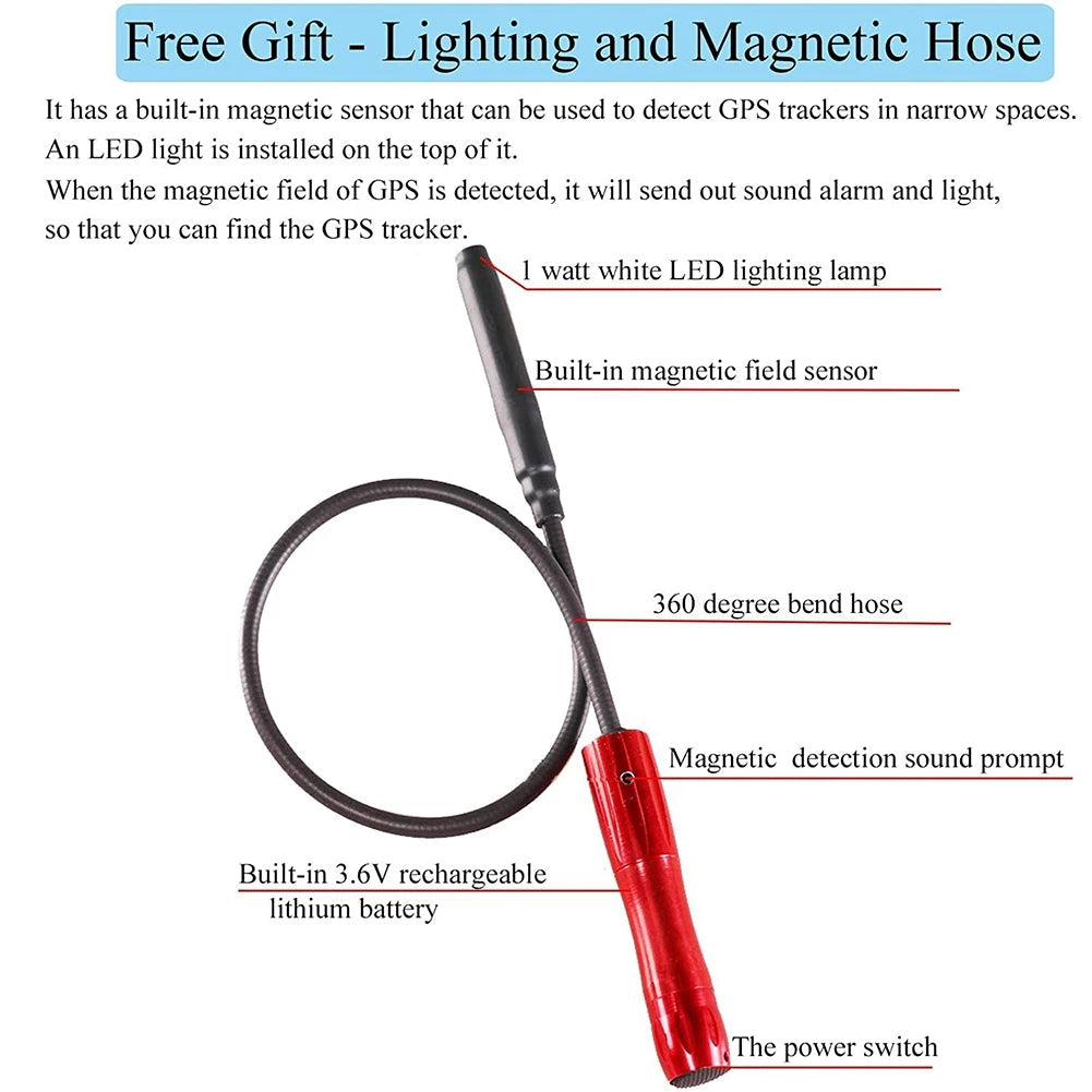 GPS Tracker Detector | Accurate Tracker Detection Device with Free Hose