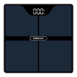 Premium Black Digital Bathroom Scale - Advanced Body Measurement & Weight Tracking