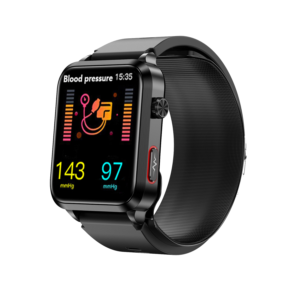 Merchpublic Health Watch-2025 Newest CARE AIR 2 All-In-One Fitness Tracker With Air Pump Blood Pressure+BG+EKG+HRV+SPO2+RR+Uric Acid+Sleep+Calls