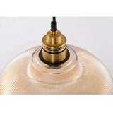 Glass Pendant Light | Adjustable Cable, Warm Light Effect & Ideal for Kitchen and Dining Spaces