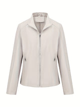 Women’s Casual Motorcycle Jacket – Simple & Versatile Everyday Outerwear