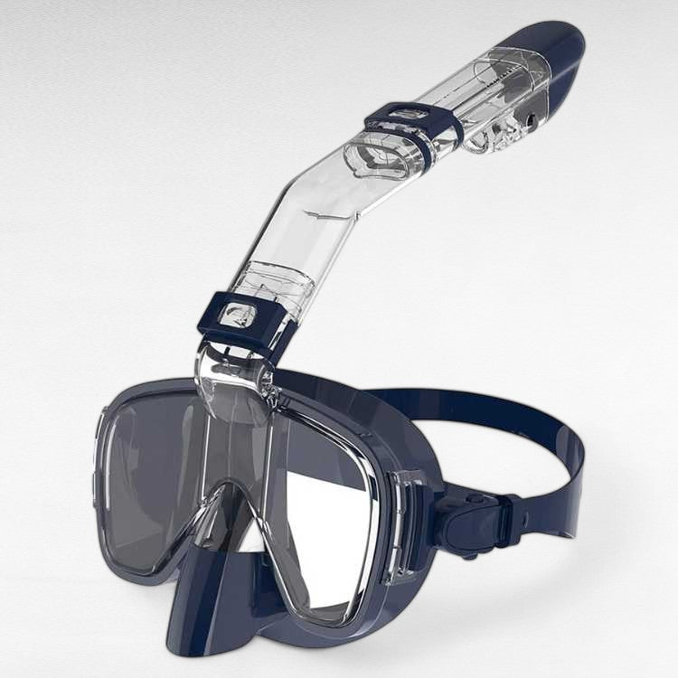 Foldable Snorkel Mask with Anti-Fog Lens and Adjustable Strap for Easy Underwater Exploration