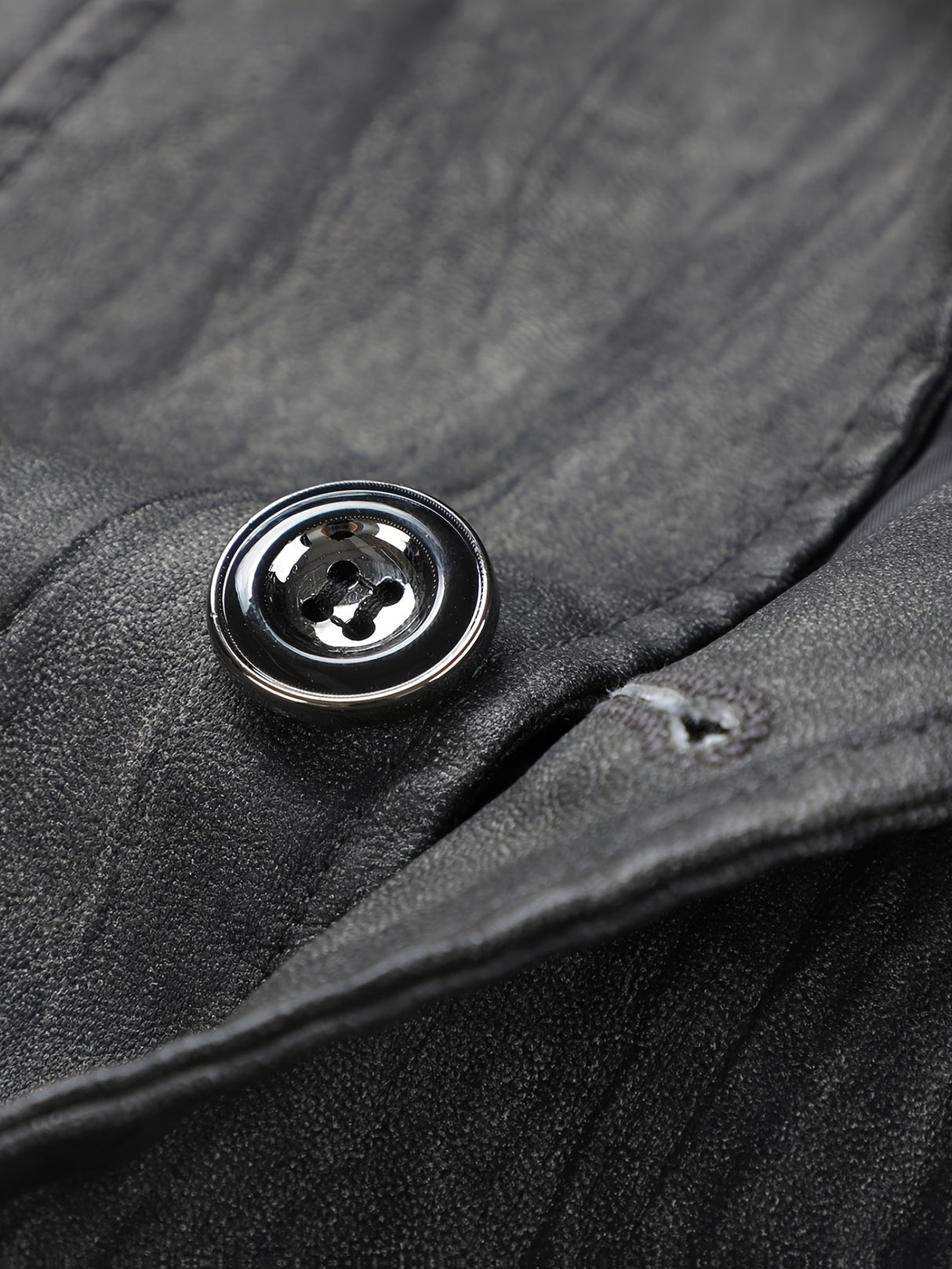Vintage Men’s Blazer Style Jacket – Button Front Winter Softshell Coat