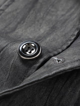 Vintage Men’s Blazer Style Jacket – Button Front Winter Softshell Coat