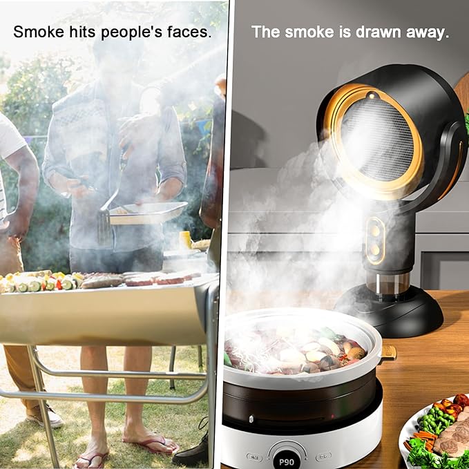 AetherVent | Portable Range Hood | Powerful Rechargeable Kitchen Exhaust Fan | Ideal for Any Space & Cooking Needs