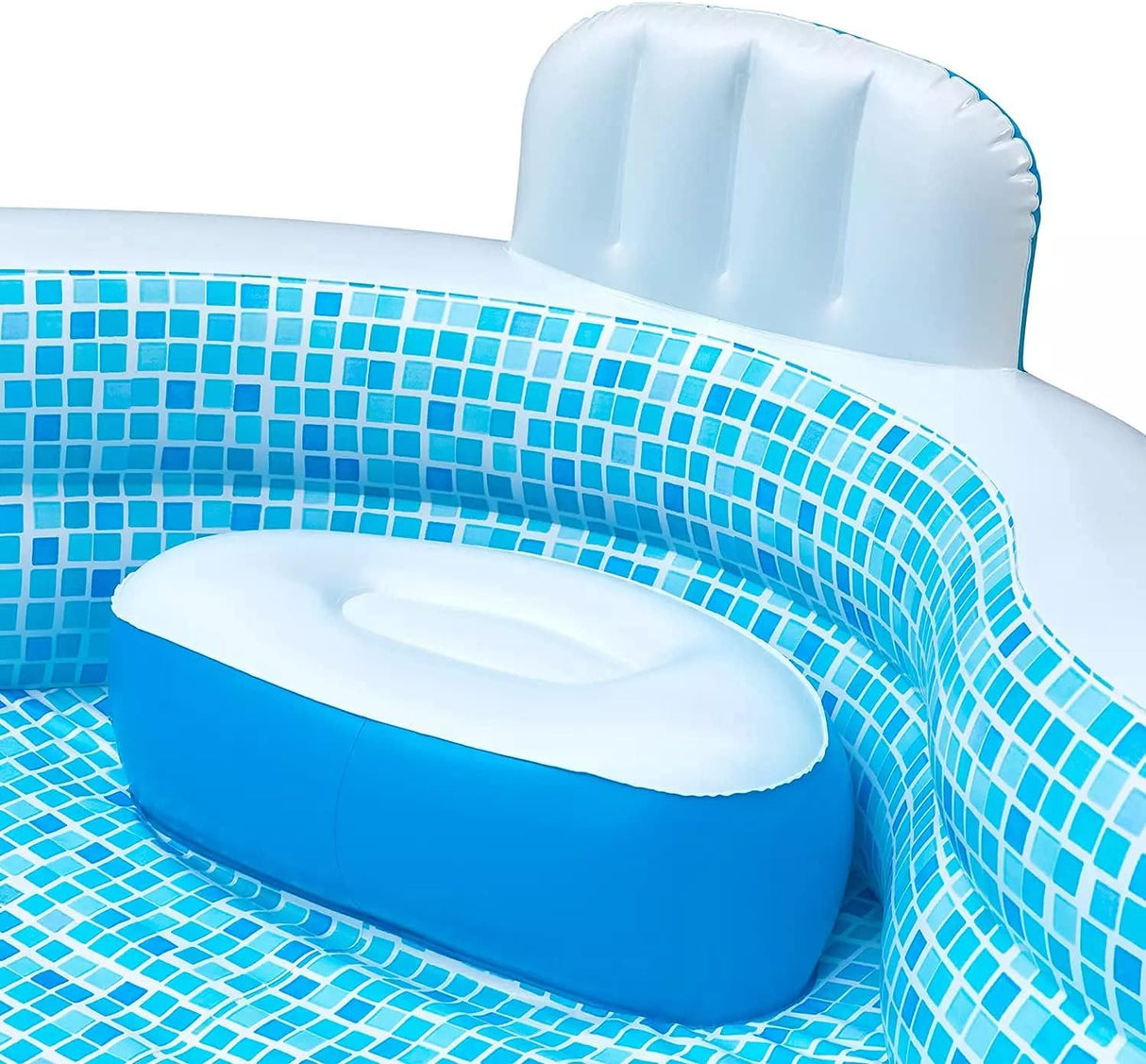 Elegant Family Pool, 10ft with 2 Inflatable Seats and Backrests