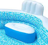 Elegant Family Pool, 10ft with 2 Inflatable Seats and Backrests