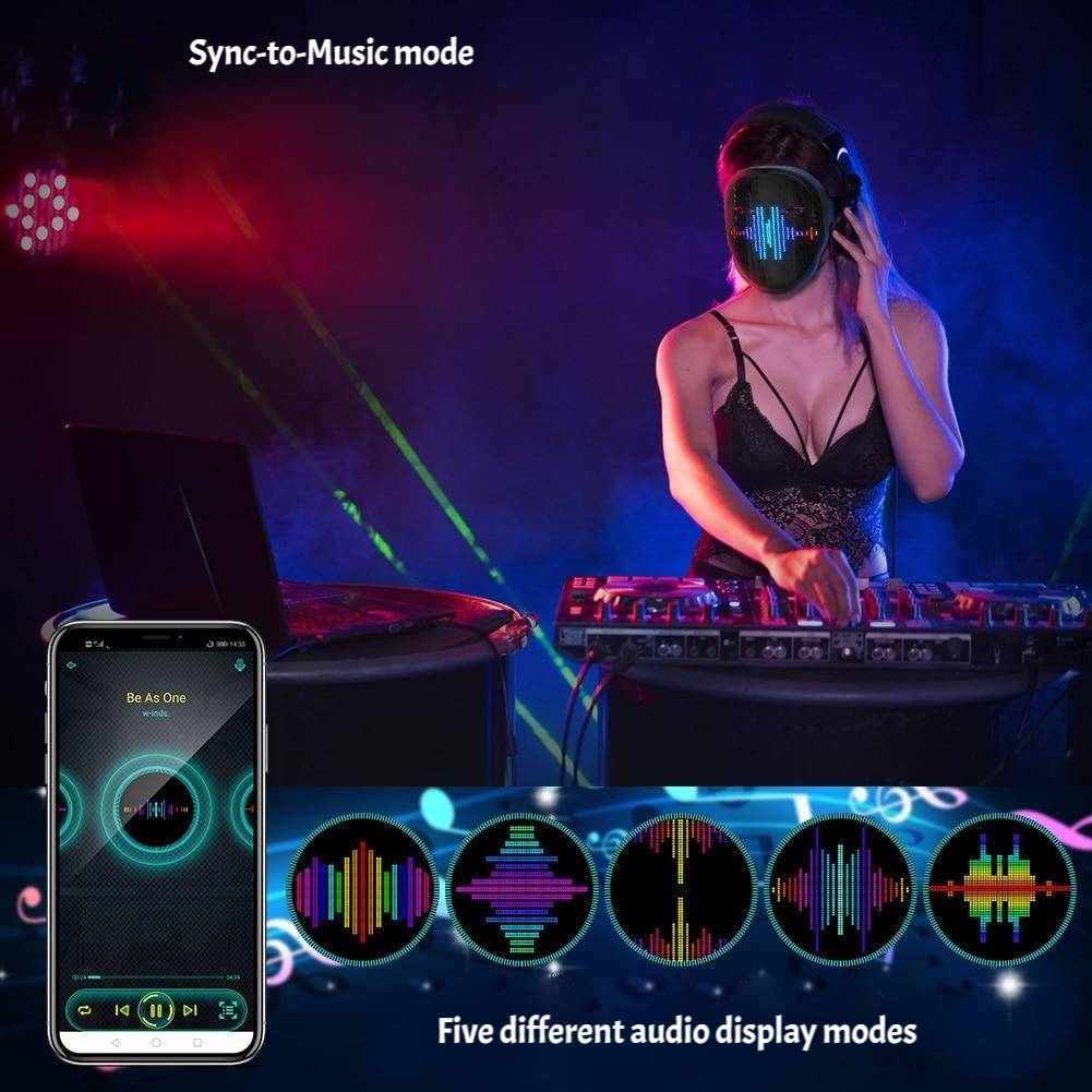 Amazing Customizable RGB LED Mask