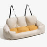 Travel Dog Car Bed with Safety Bolster | Large and Medium Sizes | Comfortable Travel Solution for Dogs