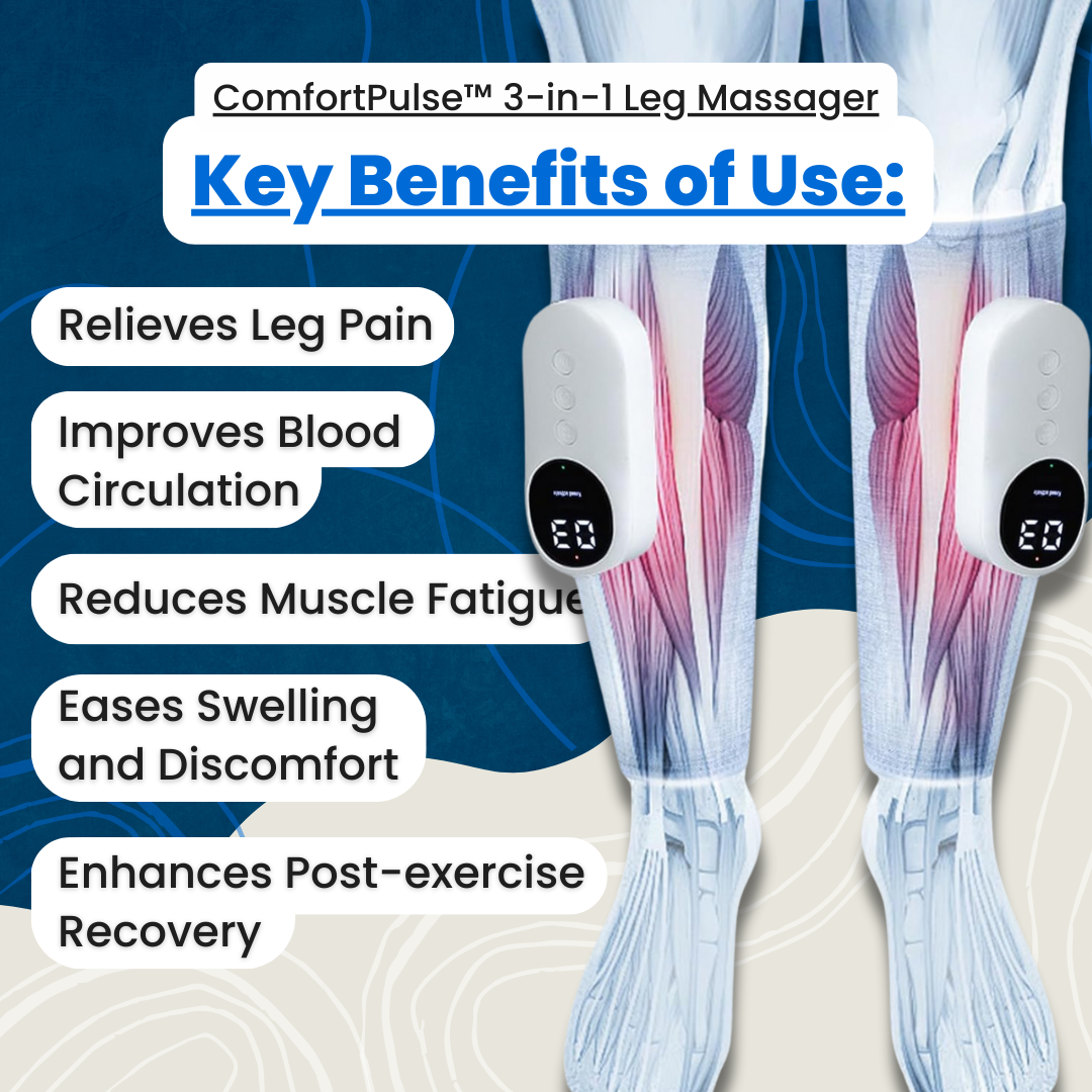 ComfortPulse 3-in-1 Leg Massager