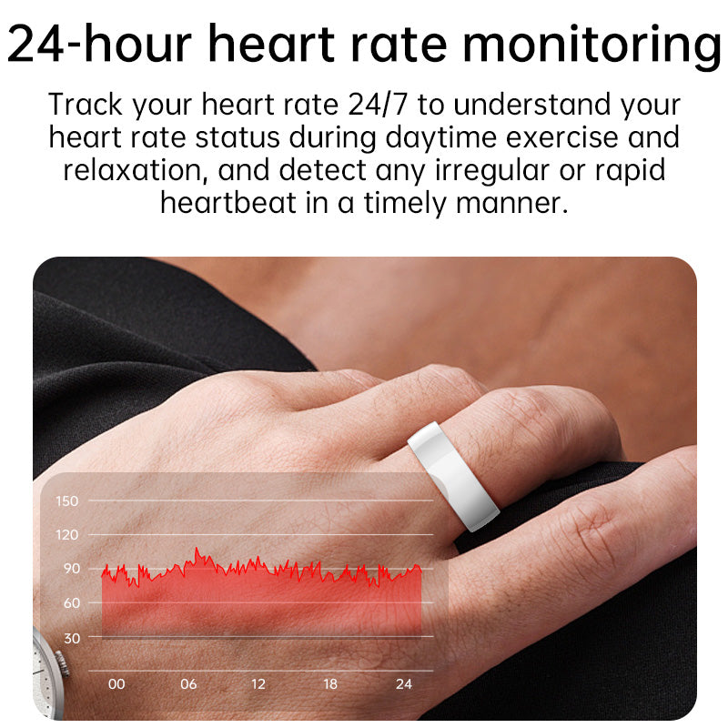 KR001 Health Smart Ring 5-day Battery Life Sports Heart Rate Blood Oxygen Blood Pressure Sleep Health Tracker
