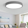 Modern Round LED Ceiling Lamp Pink Gray Metal Living Room
