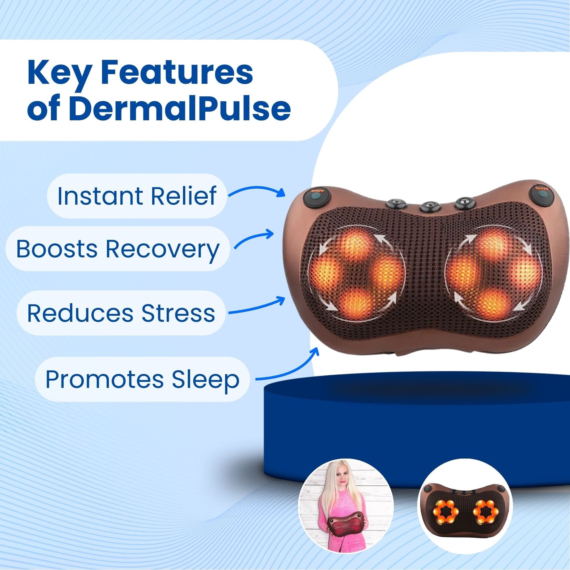 RelaxWave Massage Pillow