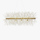 Lili Design LED Pendant Lights White Gold Metal Living Room Dining Room