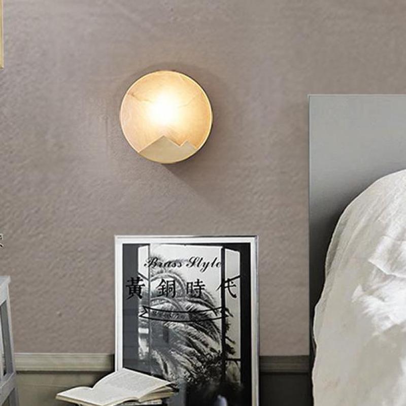 LED Marble Wall Light Fixture - Nordic Minimalist Design for Modern Home Decor & Ambient Lighting