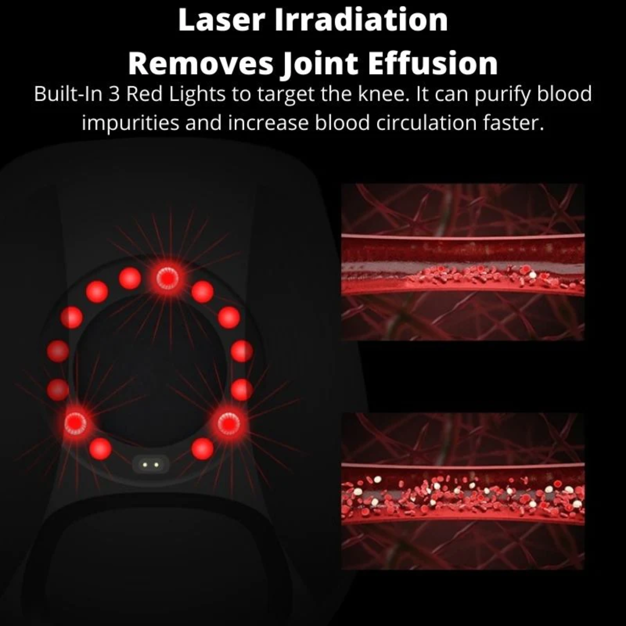 Rechargeable Infrared Knee Pain Relief Massager