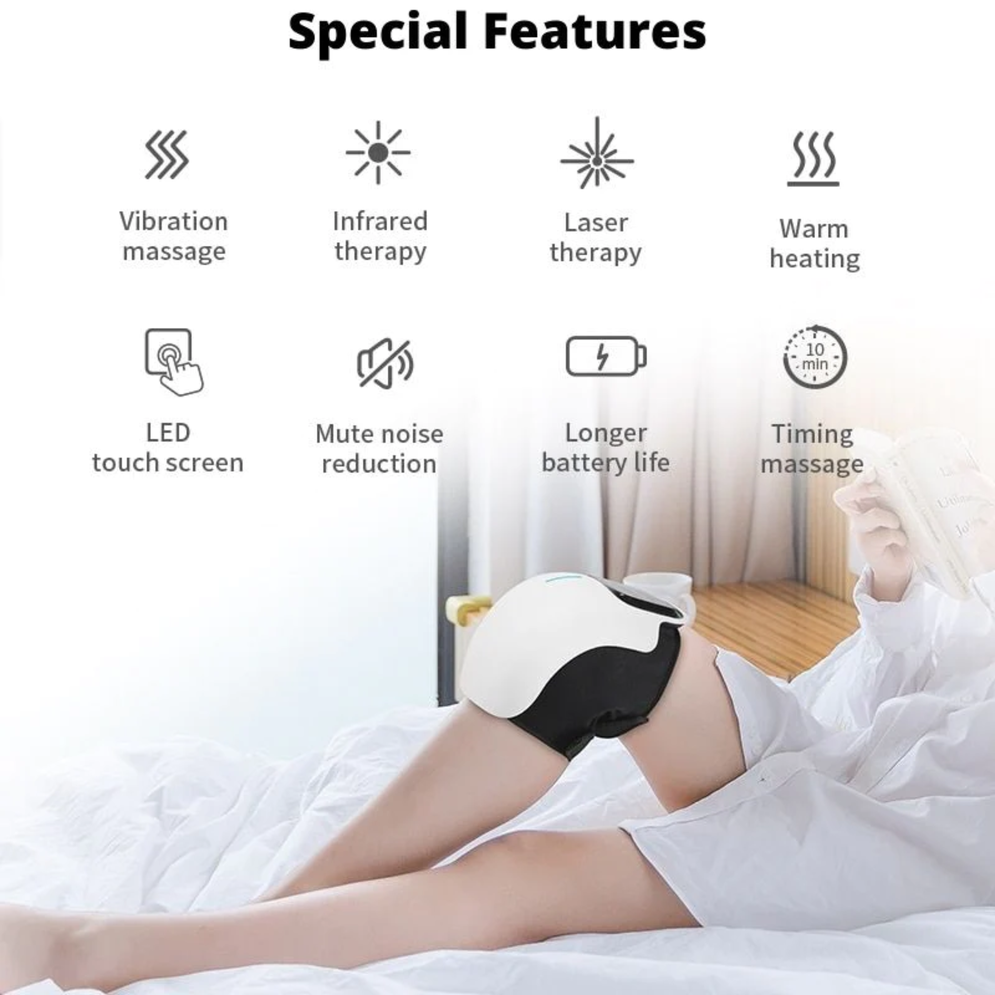 Rechargeable Infrared Knee Pain Relief Massager