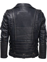 Men’s Multi-Color Biker Jacket – Stylish Motorcycle Outerwear