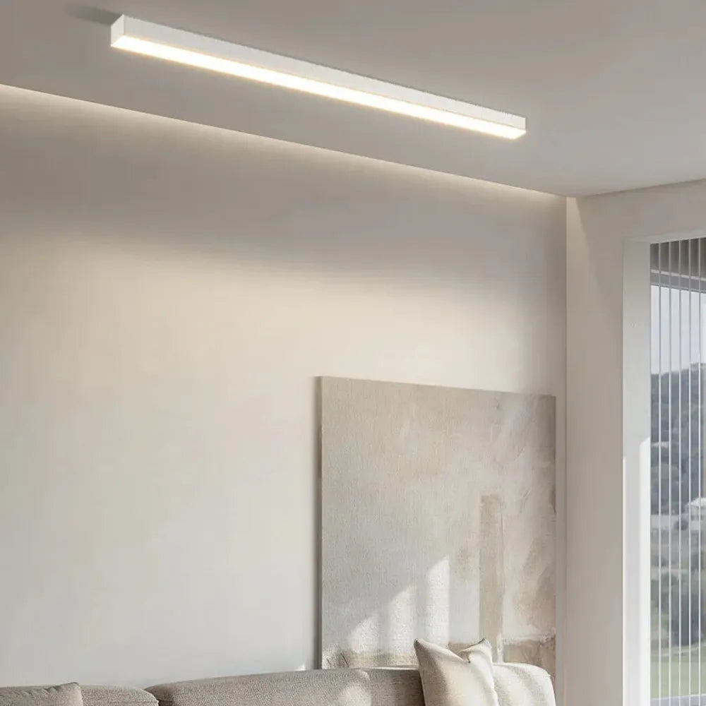 Edge Linear LED Flush Mount Ceiling Light – Stylish and Versatile Lighting Solution