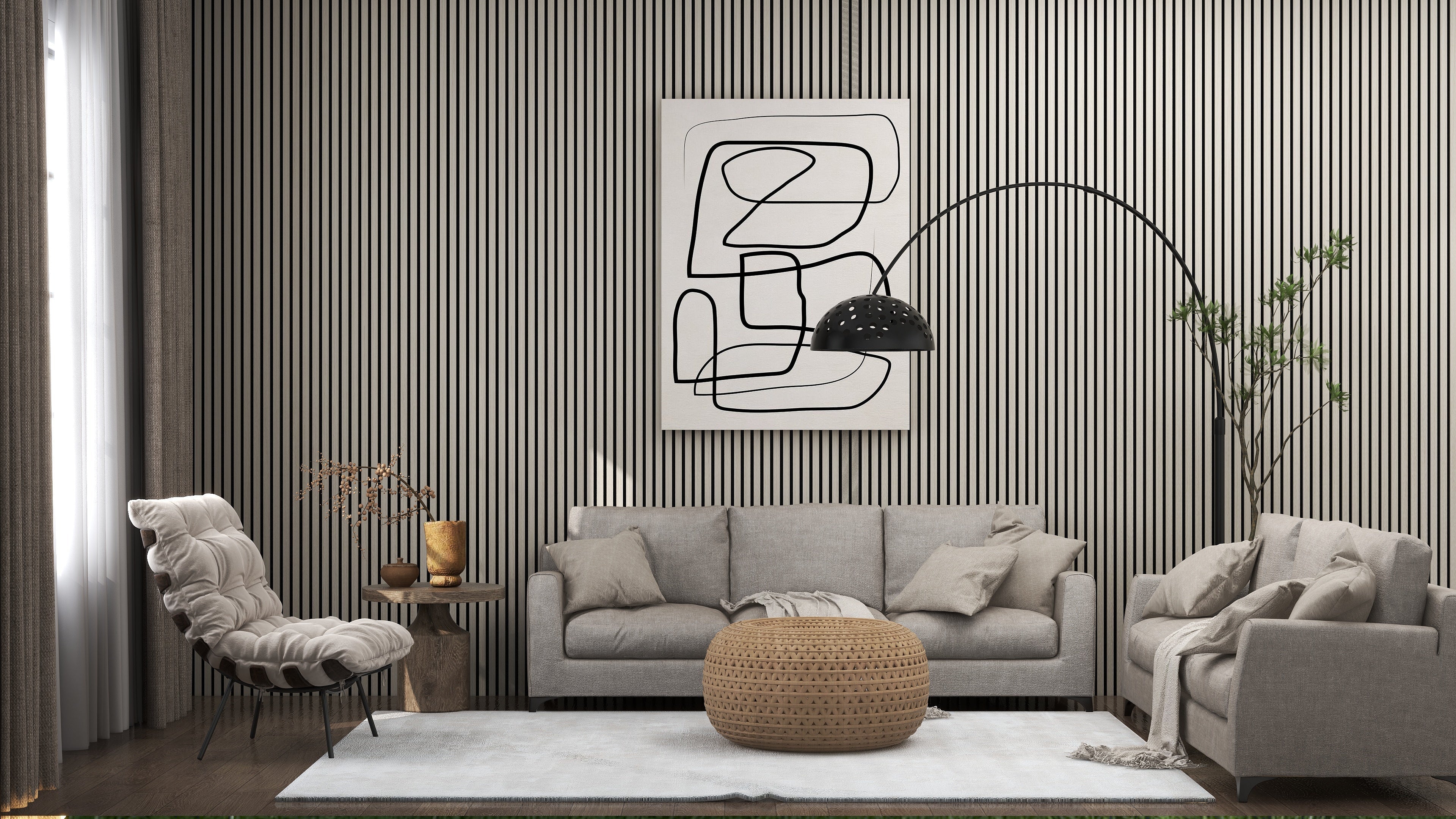 Acoustic Wooden Wall Slat Panel